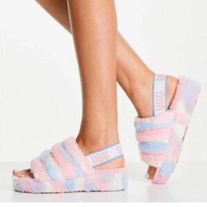 UGG Women's Fluffy Pastel Sandals